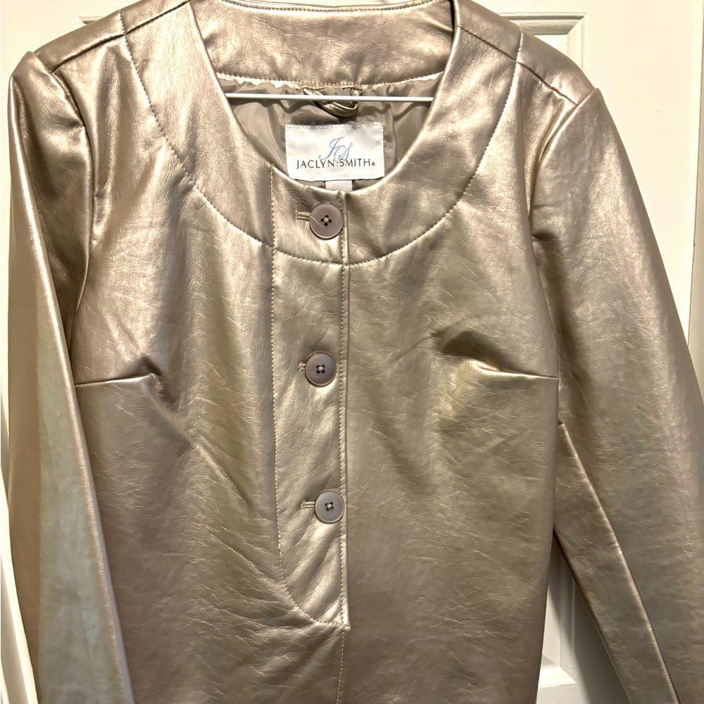 Jaclyn Smith Women's Metallic Blazer